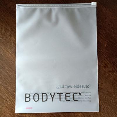 Custom Low MOQ Plastic Zipper Bag Shrink Bag voor kleding Zipper Frosted