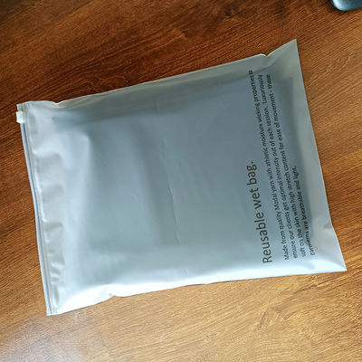 Custom Low MOQ Plastic Zipper Bag Shrink Bag voor kleding Zipper Frosted