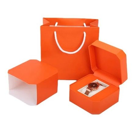 Custom logo karton leeg horloge doos voor JUWELRI PACK BOX Verpakking van papier